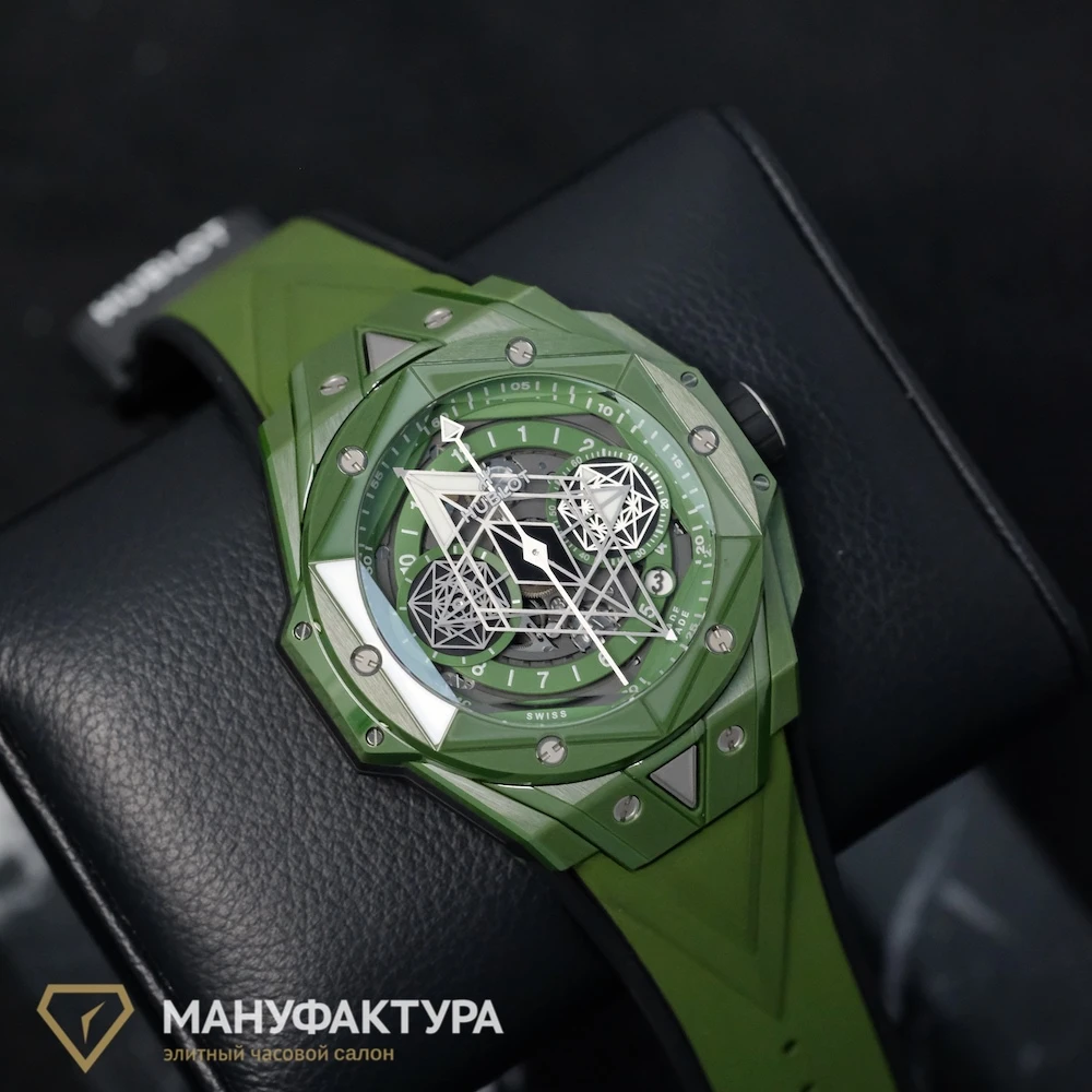 Часы Hublot  Big Bang Sang Bleu Ii Green Ceramic  418.GX.5207.RX.MXM22 