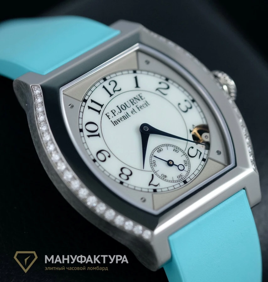 Часы F.P. Journe  Titanium Set With Diamonds Turquoise  Elegante