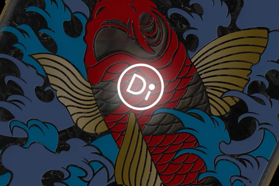 Кастомный Телефон Designa Individual  The Koi Carbon Project  