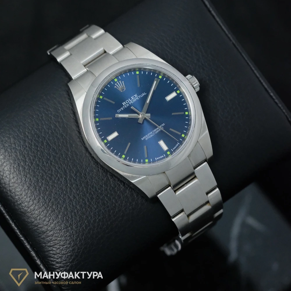 Часы Rolex  Oyster Perpetual 39Mm Blue Dial  114300