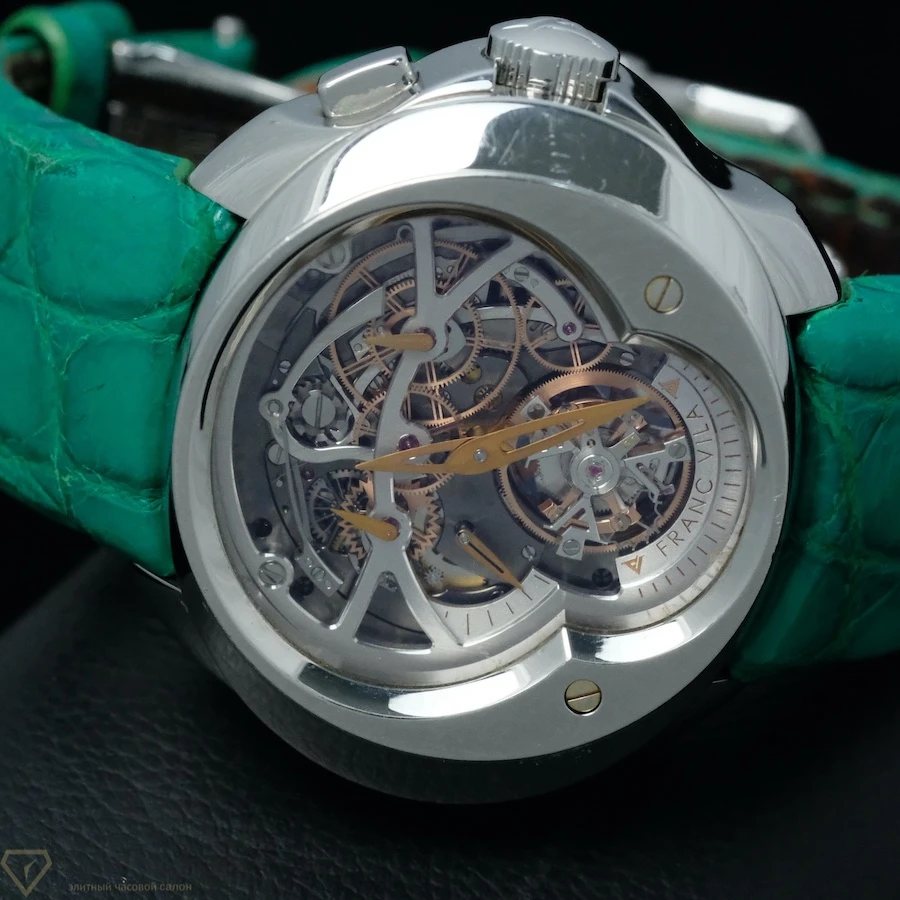 Часы Franc Vila  Cuatro Tourbillon Dail-Side Column Wheel Monopusher Chronograph  FVA №4