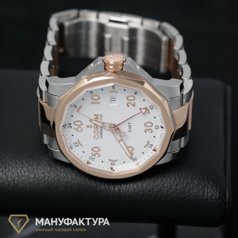 Часы Corum  Admirals Cup Gmt White Dial Automatic  383.330.24/V705 AA12