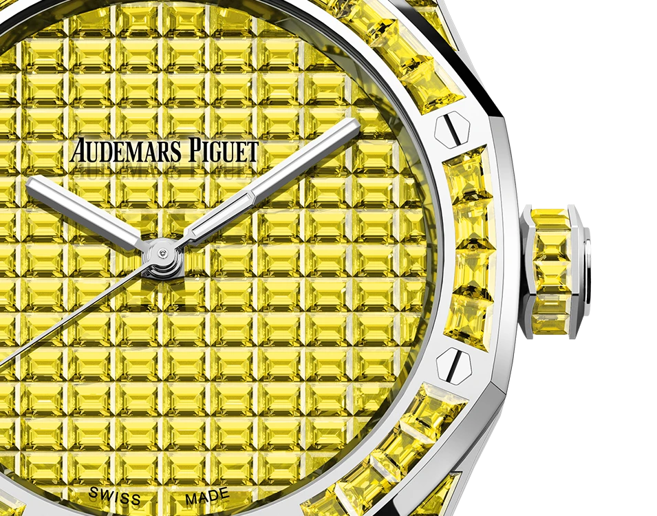 Заказать Audemars Piguet  Royal Oak Selfwinding Yellow Chrysoberyl  15514BC.RY.1284BC.02