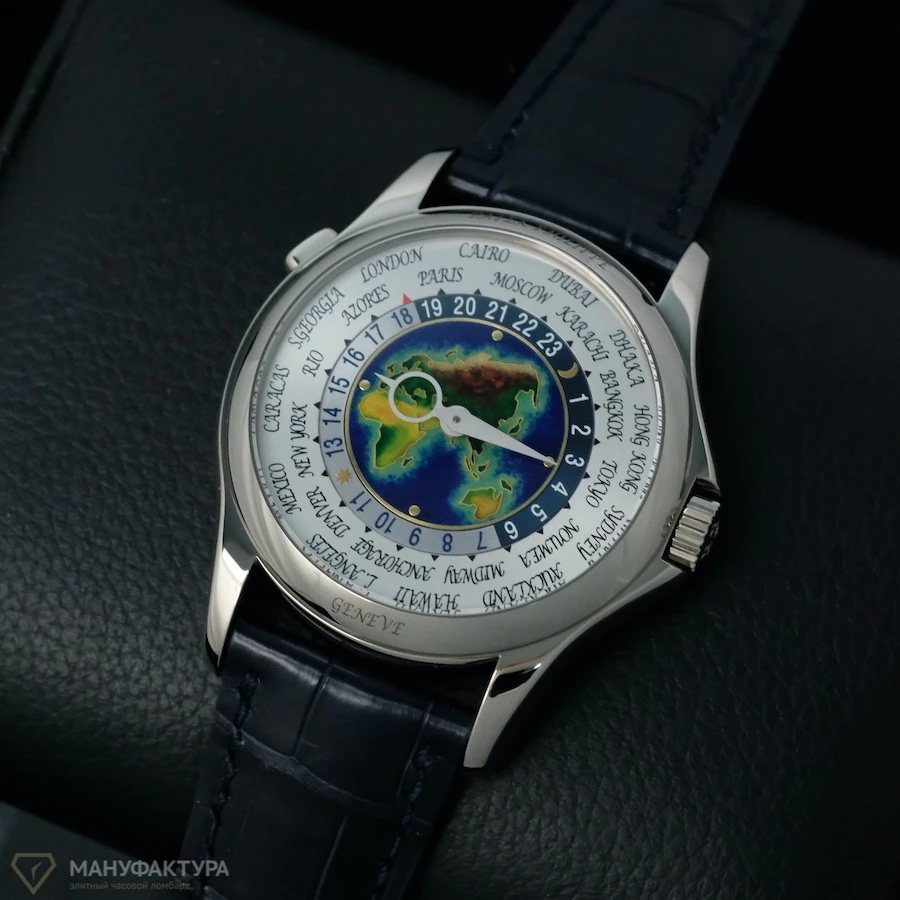 Часы Patek Philippe  World Time Enamel White Gold  5131G-010