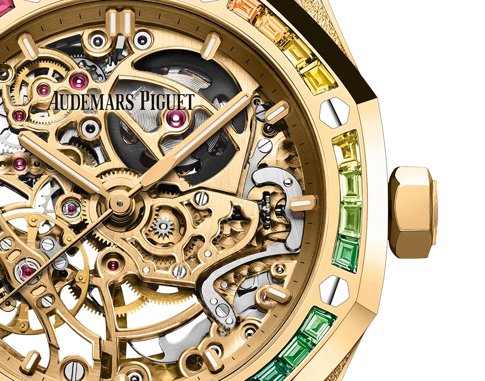 Заказать Audemars Piguet  Royal Oak Frosted Gold Double Balance Wheel Openworked  15468BA.YG.1259BA.01-B