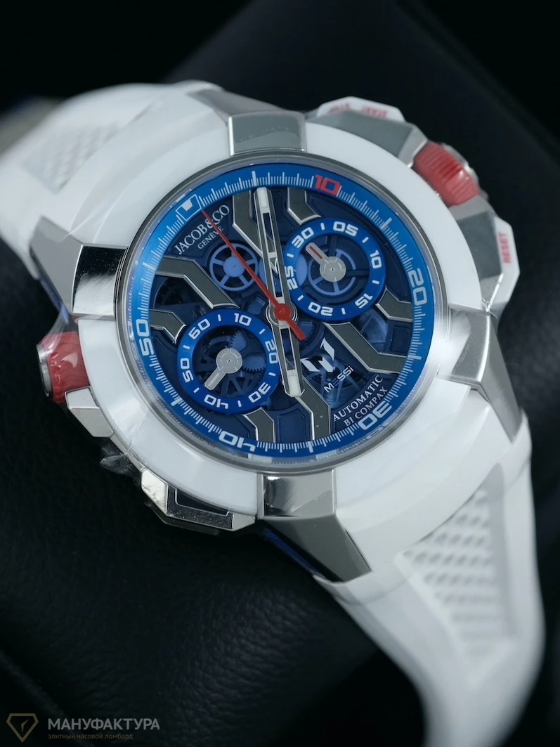 Часы Jacob &amp; Co  Epic X Chrono Messi Titanium  EC313.20.PE.LL.G