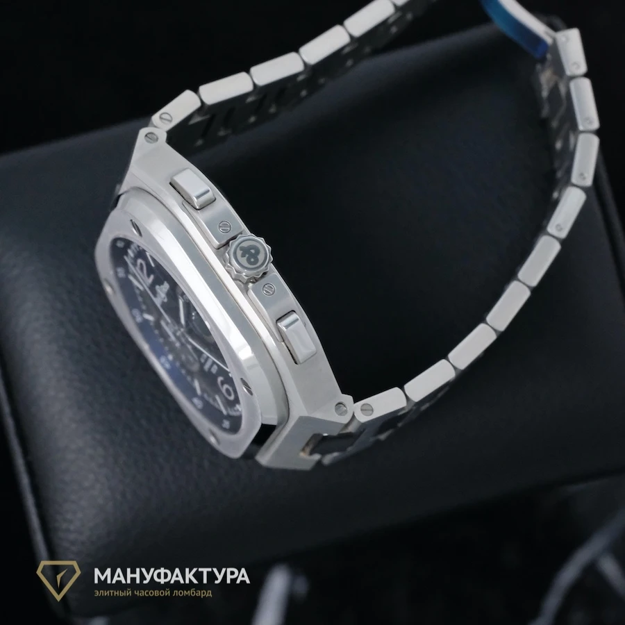 Часы Bell &amp; Ross  Br 05 Chrono Blue Steel  BR05C-BU-ST/SST