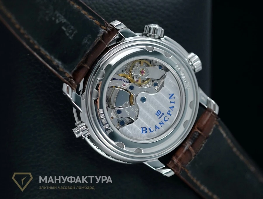 Часы Blancpain  Leman Reveil Gmt Alarm Steel  2041-1127M-53B
