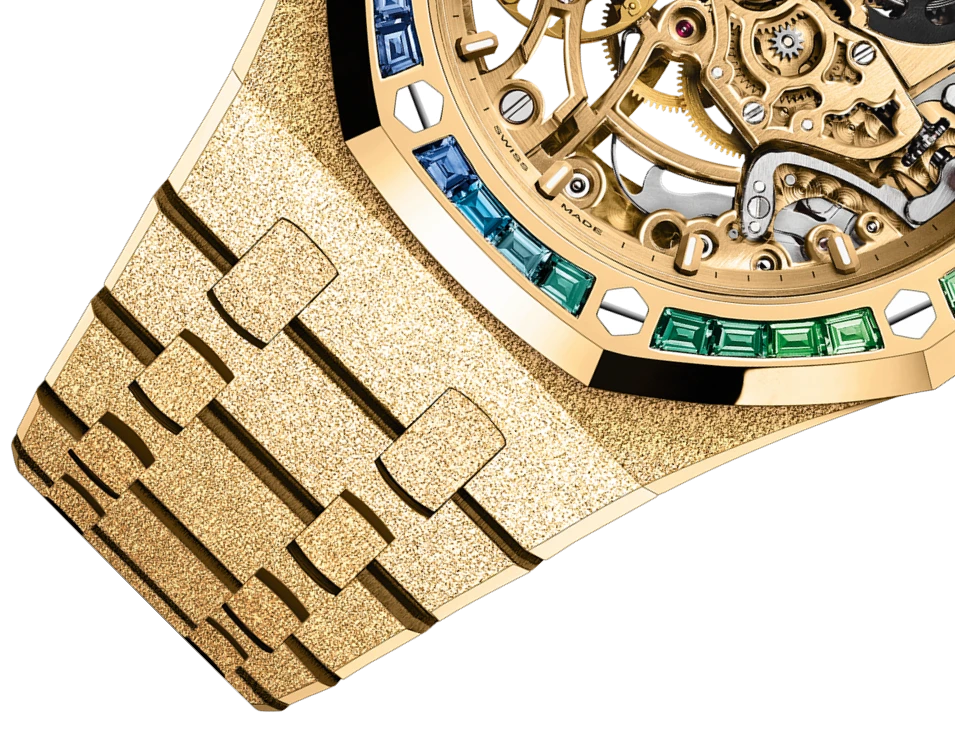 Заказать Audemars Piguet  Royal Oak Frosted Gold Double Balance Wheel Openworked  15468BA.YG.1259BA.01-B