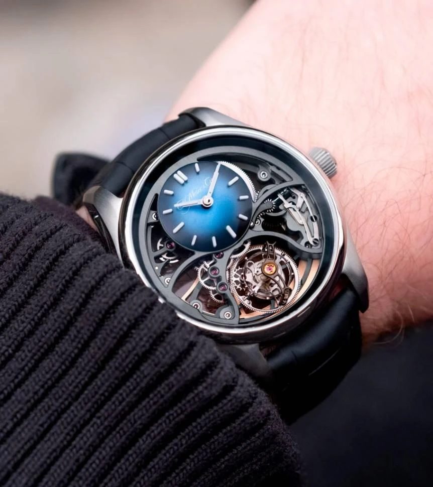 Заказать H. Moser &amp; Cie  H. Moser &amp; Cie Pioneer Cylindrical Tourbillon Skeleton  3811-1200