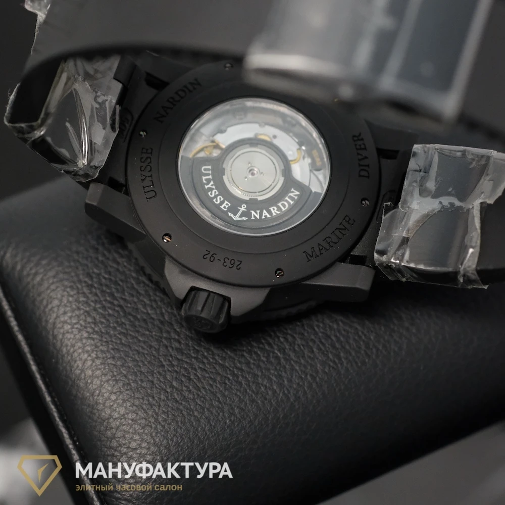 Часы Ulysse N  Maxi Marine Diver Black Sea Limited Edition  263-92LE-3C/923-RG