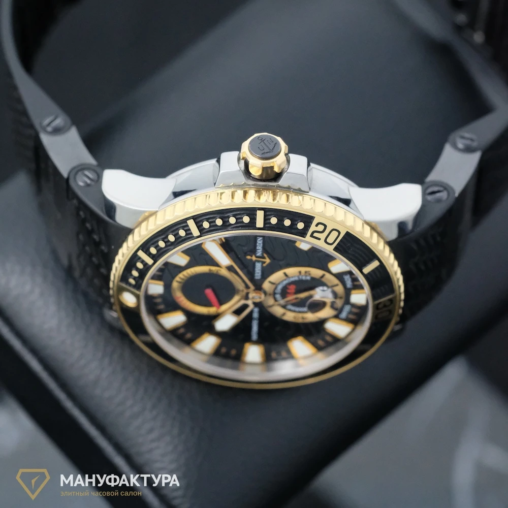 Часы Ulysse N  Maxi Marine Diver Titanium And Gold  265-90-3C/92