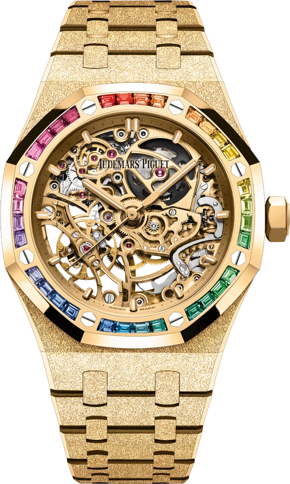 Заказать Audemars Piguet  Royal Oak Frosted Gold Double Balance Wheel Openworked  15468BA.YG.1259BA.01-B