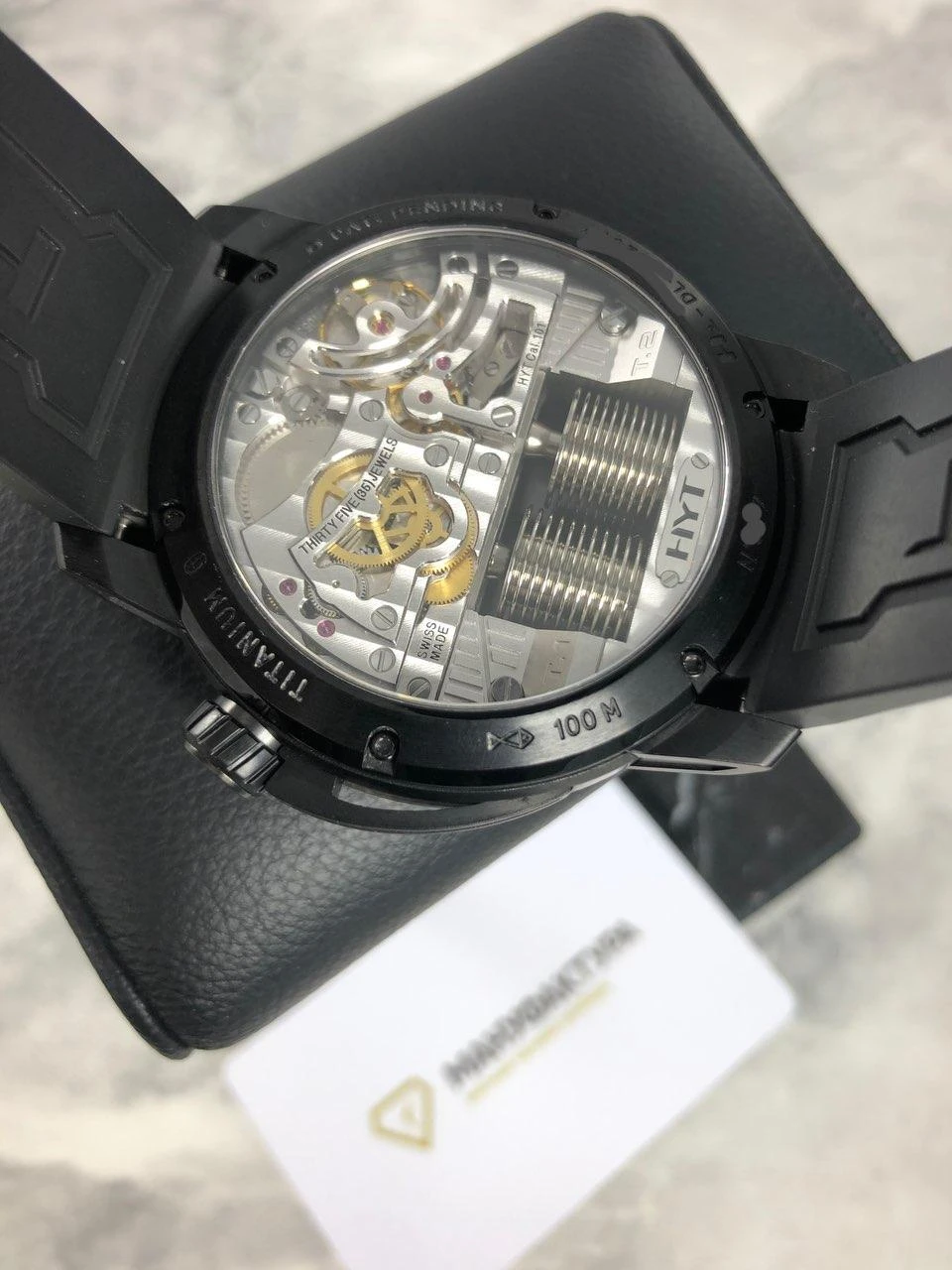 Часы HYT  H1 Titanium Dlc Black  148-DL-21-GF-RU