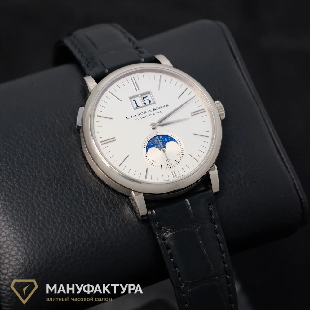 Часы A. Lange &amp; Sohne  Saxonia Moon Phase White Gold  384.026