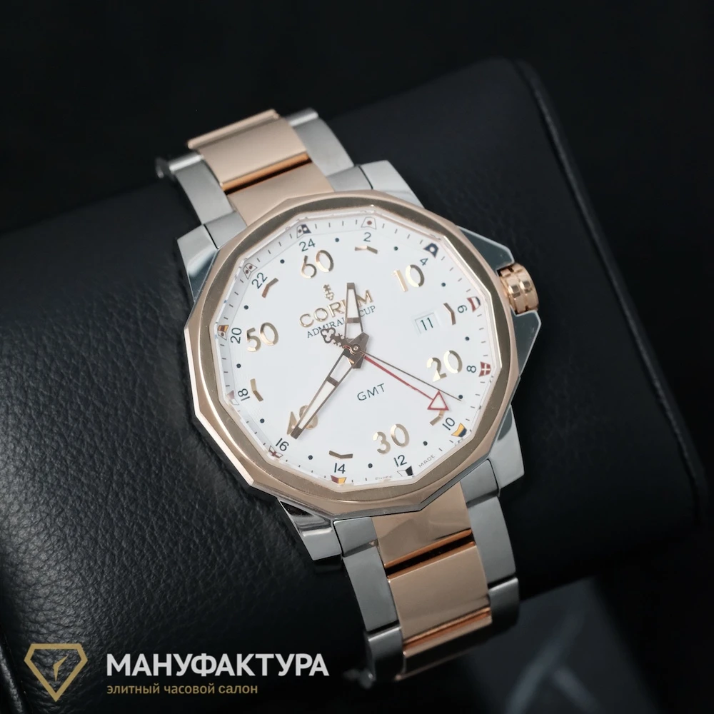 Часы Corum  Admirals Cup Gmt White Dial Automatic  383.330.24/V705 AA12