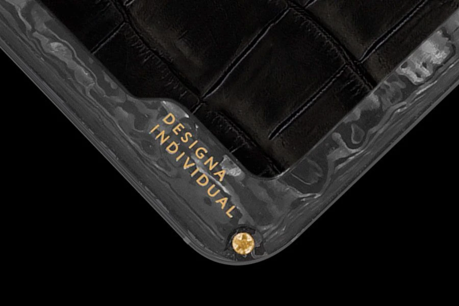 Кастомный Телефон Designa Individual  Leather Black «Y. Gold»  