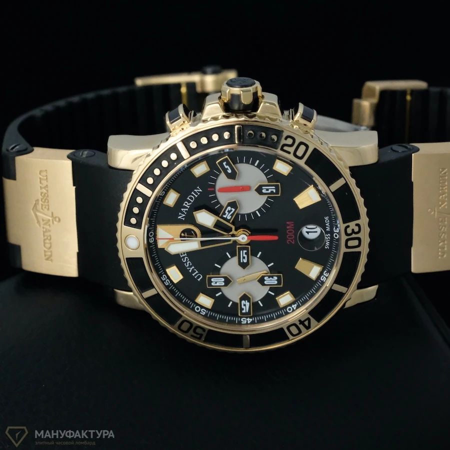 Часы Ulysse N  Marine Diver Chronograph  8006-102-3A/91