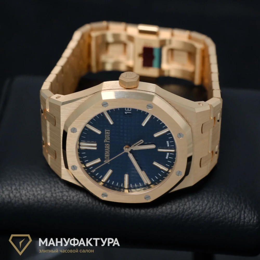 Часы Audemars Piguet  Royal Oak Selfwinding 50Th Anniversary Rose Gold Blue Dial  15510OR.OO.D315CR.01 