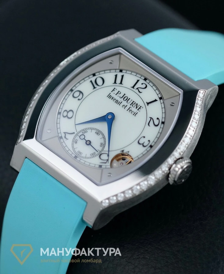 Часы F.P. Journe  Titanium Set With Diamonds Turquoise  Elegante