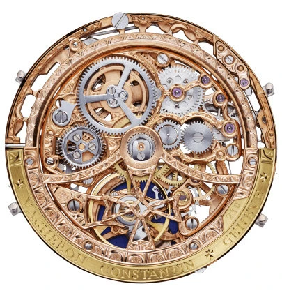 Заказать Vacheron Constantin  Overseas Perpetual Calendar Ultra Thin Skeleton  4300V/120R-B547