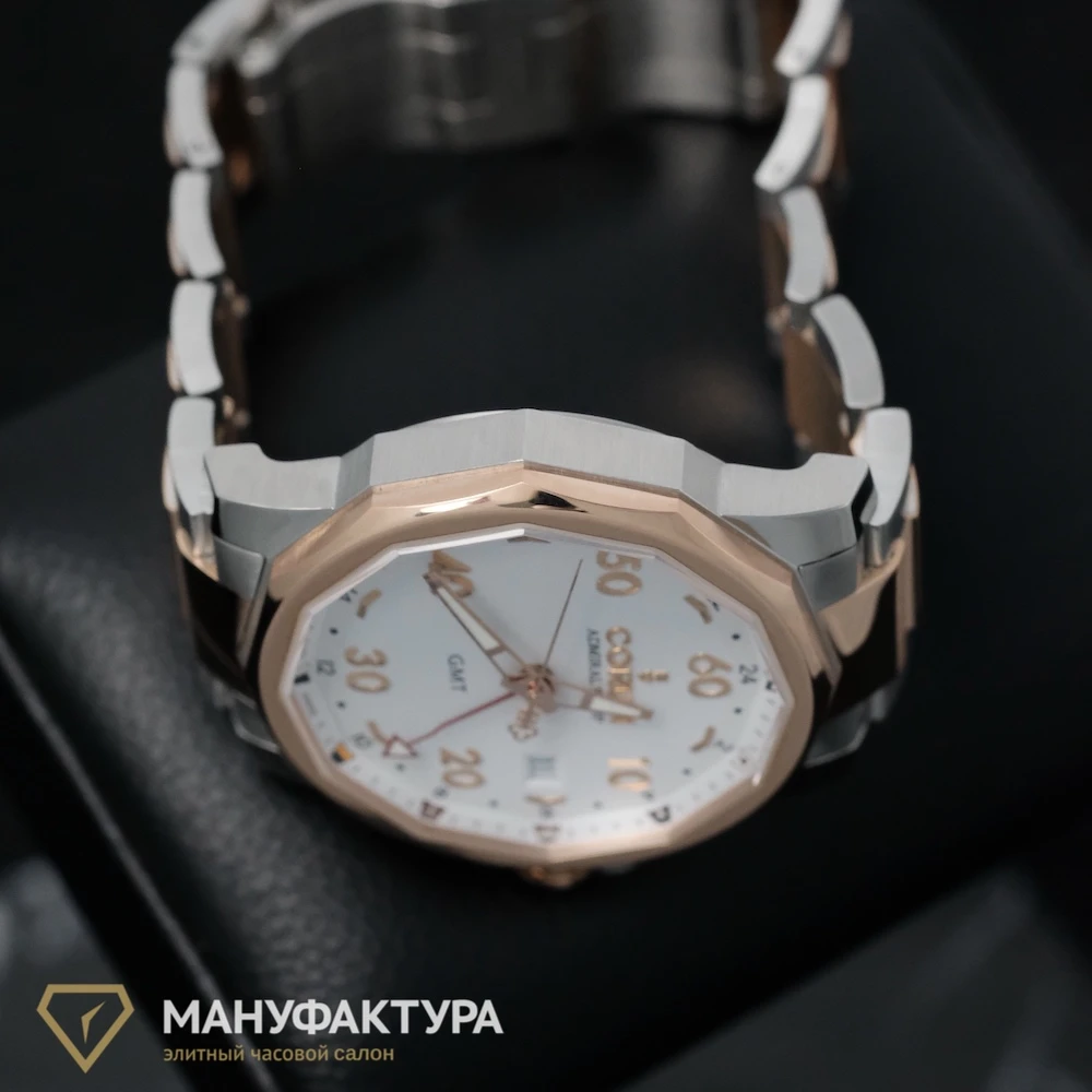 Часы Corum  Admirals Cup Gmt White Dial Automatic  383.330.24/V705 AA12