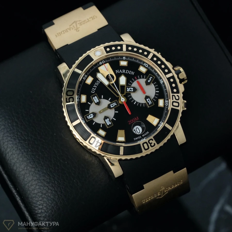 Часы Ulysse N  Marine Diver Chronograph  8006-102-3A/91