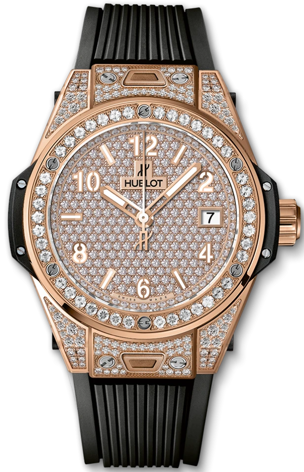 Заказать Hublot  Big Bang One Click King Gold Full Pave 39 Mm  465.OX.9010.RX.1604
