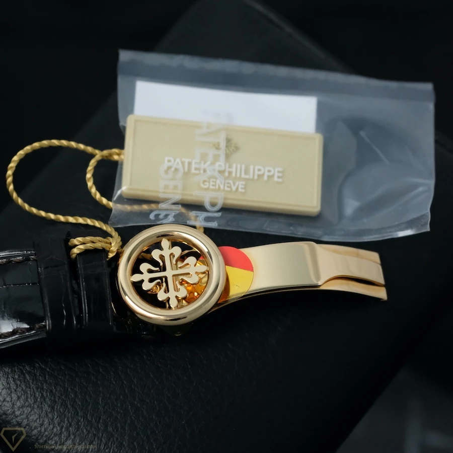 Часы Patek Philippe  Calatrava 37Mm Brown Arabic Date Rose Gold  6000R-001