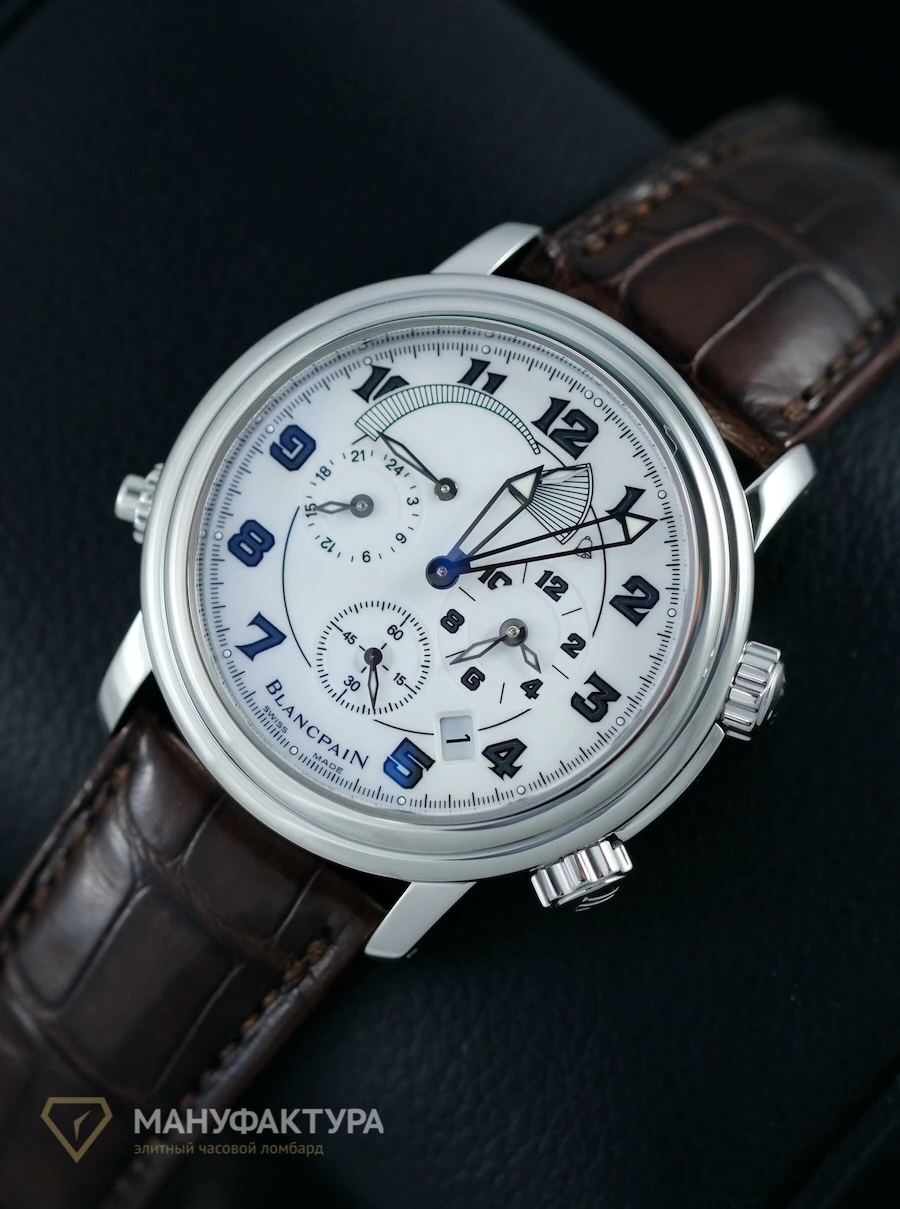 Часы Blancpain  Leman Reveil Gmt Alarm Steel  2041-1127M-53B