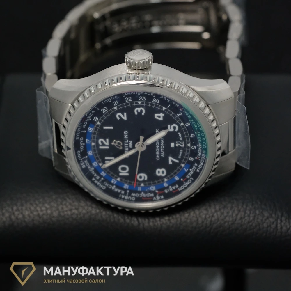 Часы Breitling  Aviator 8 B35 43 Steel - Black  AB3521U41B1A1