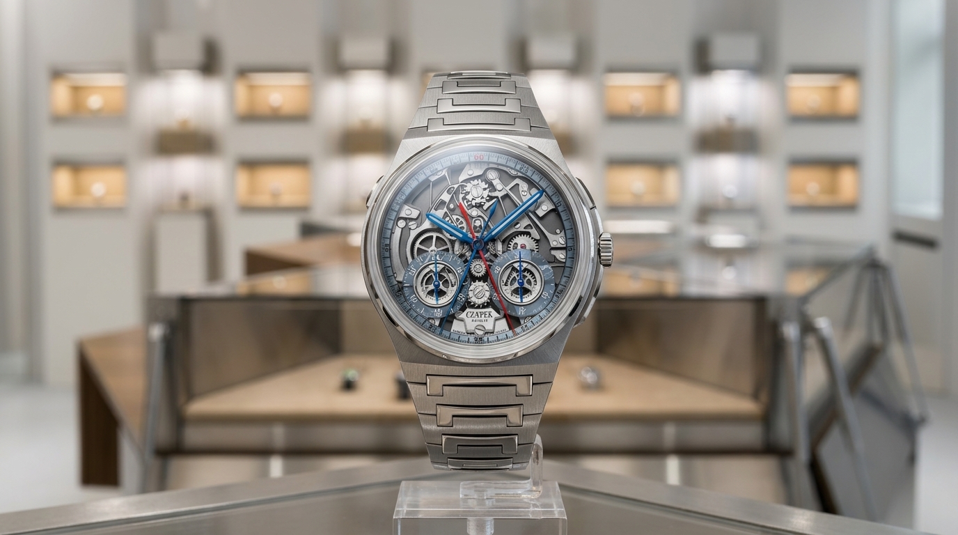 Czapek Antarctique Rattrapante: архитектура сплит-хронографа на циферблате