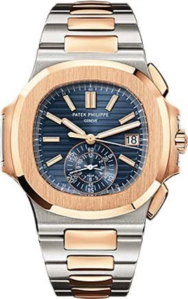 Часы Patek Philippe  Nautilus Two Tone Blue Dial  5980/1AR-001