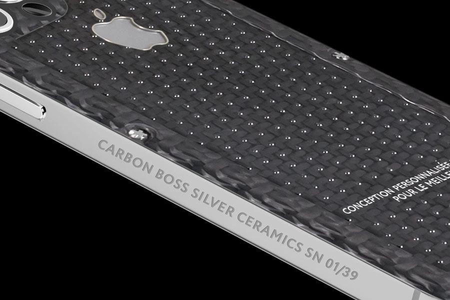 Кастомный Телефон Designa Individual  Carbon Boss Silver Ceramics  