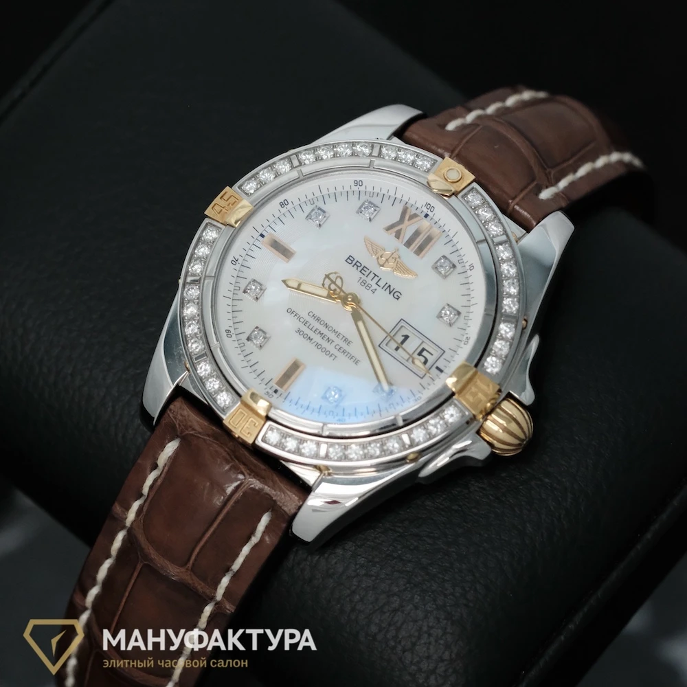 Часы Breitling  Cockpit 2 Tone White Mop Dial  B4935053