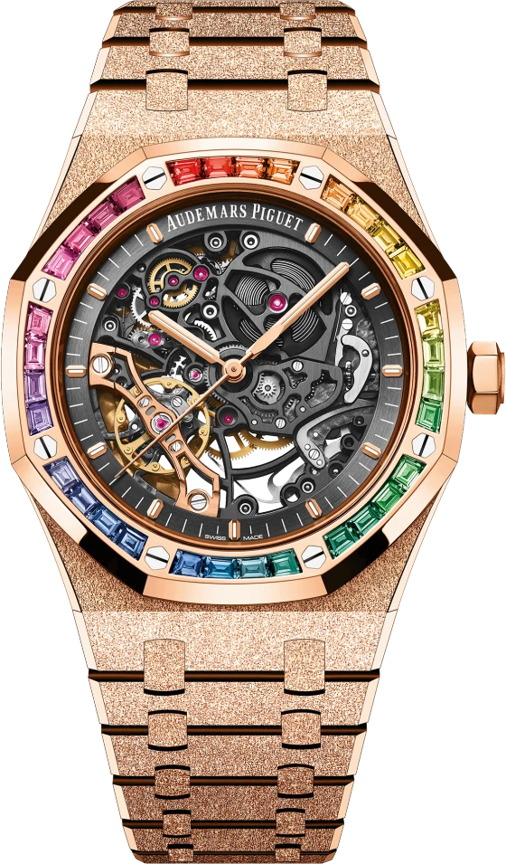 Заказать Audemars Piguet  Royal Oak Frosted Gold Double Balance Wheel Openworked  15412OR.YG.1224OR.01-B