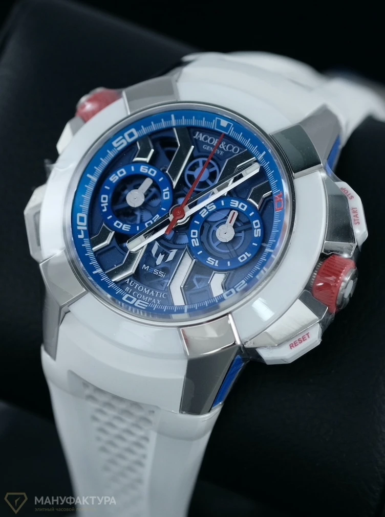 Часы Jacob &amp; Co  Epic X Chrono Messi Titanium  EC313.20.PE.LL.G