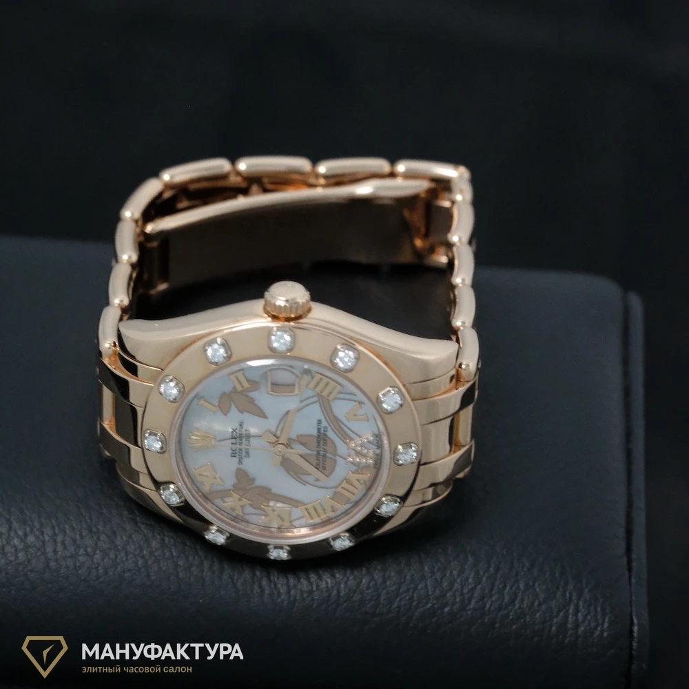 Часы Rolex  Pearlmaster 34 Pearlmaster Rose Gold Watch  81315