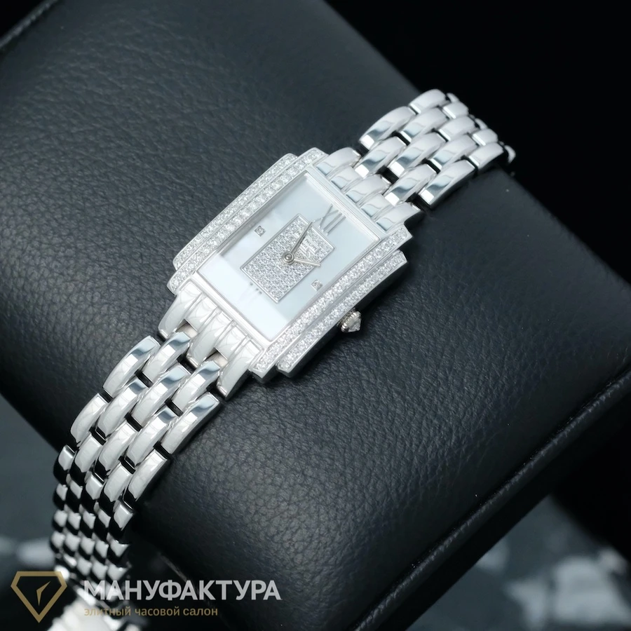 Часы Patek Philippe  Gondolo Quartz White Gold &amp; Diamonds  4825/101G-001