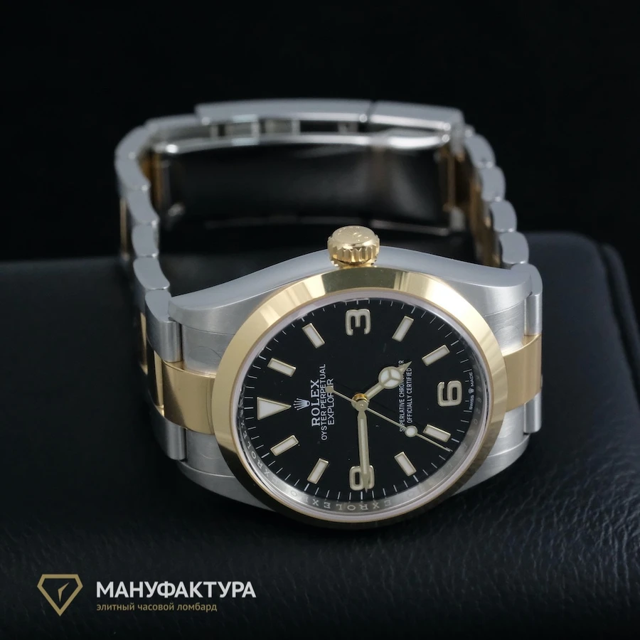 Часы Rolex  Explorer 36 Mm Steel And Yellow Gold  124273-0001