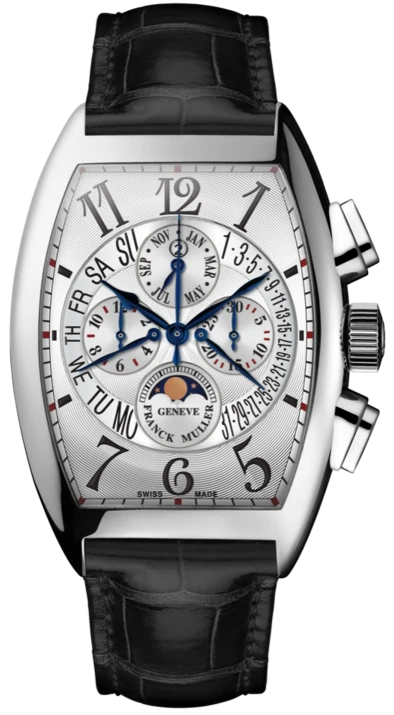Заказать Franck Muller  Mens Collection Cintree Curvex Perpetual Calendar  8880 CC QP B White Gold