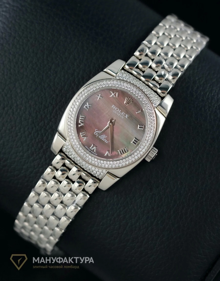 Часы Rolex  Cellini Cestello White Gold Quartz  6311/9
