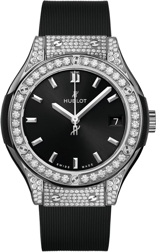 Заказать Hublot  Classic Fusion Titanium Pave  581.NX.1470.RX.1704