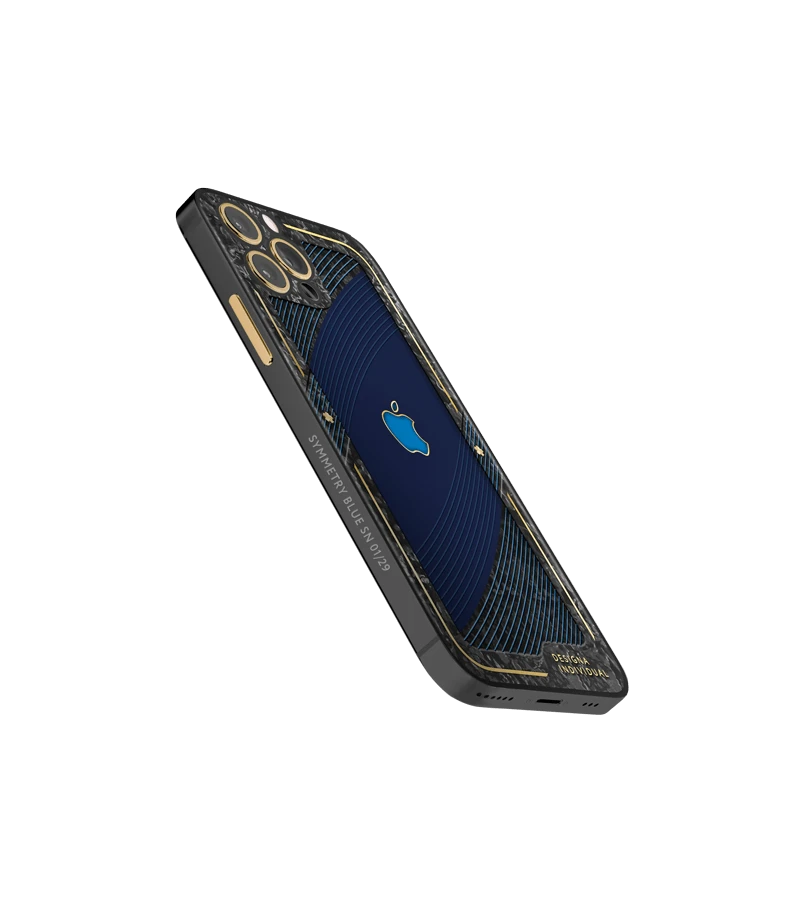 Кастомный Телефон Designa Individual  Symmetry Blue  