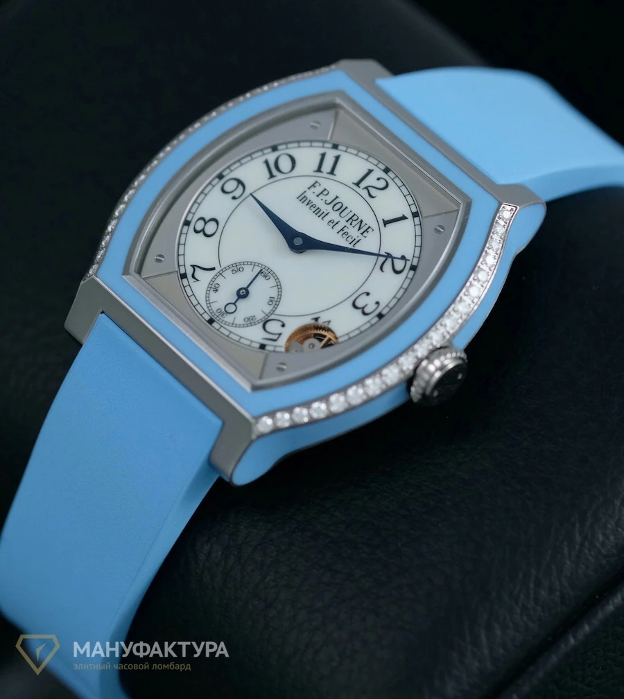 Часы F.P. Journe  Titanium Set With Diamonds Blue  Elegante