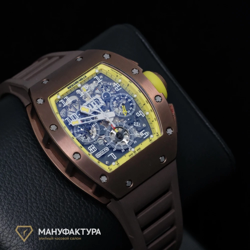 Часы Richard Mille  Felipe Massa Yellow Bronzo Limited Edition Titanium Watch  RM011 AL Ti