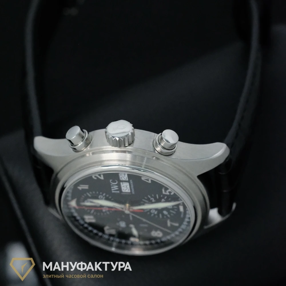 Часы Iwc  Pilot's Watch Doppelchronograph Stainless Steel  IW3713-33
