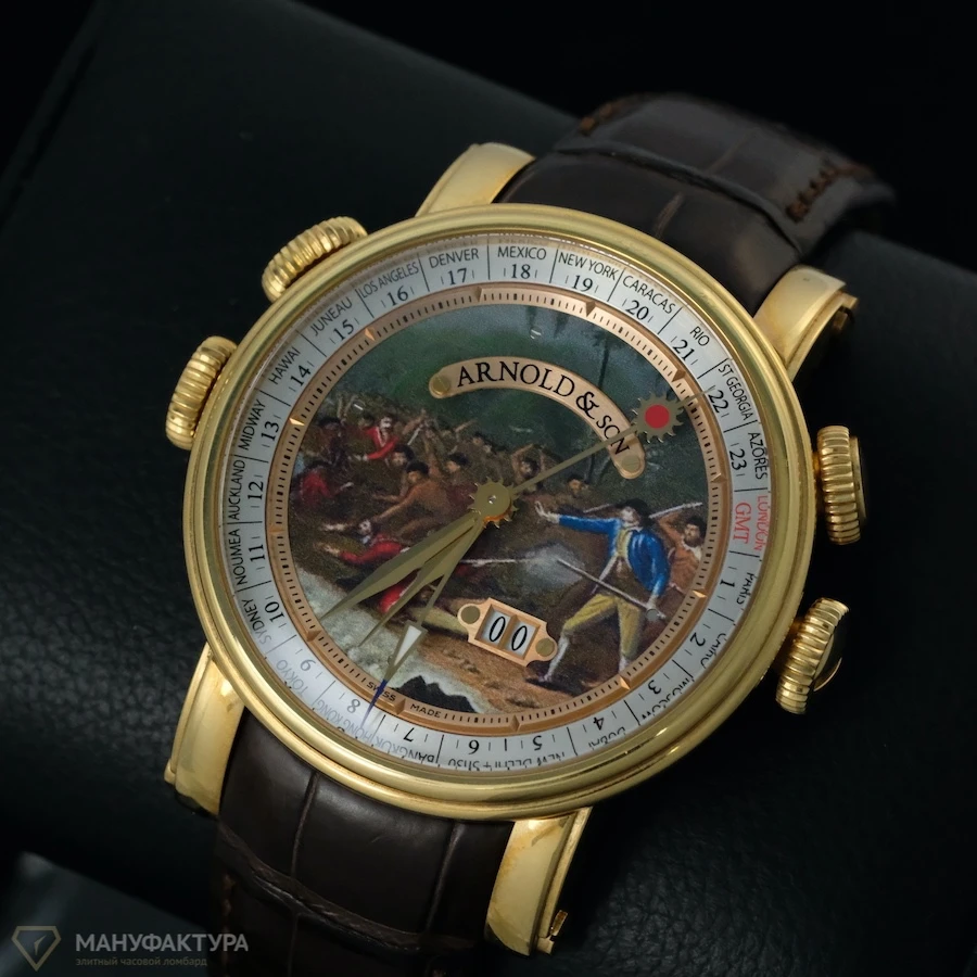 Часы Arnold &amp; Son  Hornet James Cook Death In Hawai  1H6AP.D07A.C60B