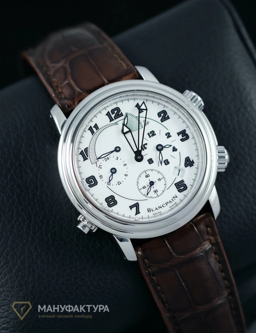 Часы Blancpain  Leman Reveil Gmt Alarm Steel  2041-1127M-53B