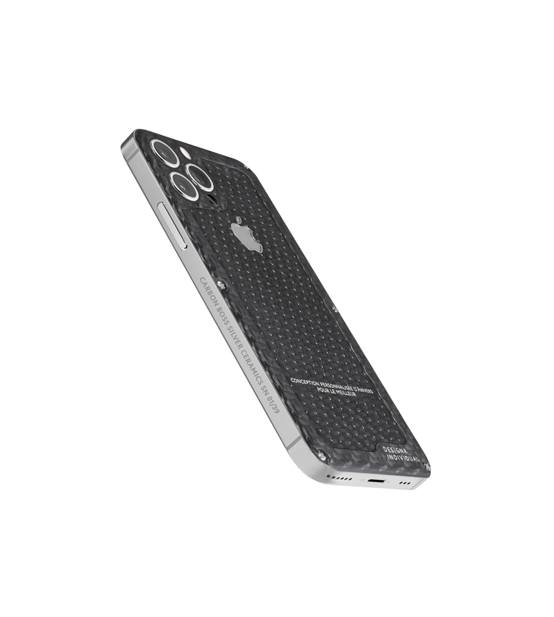 Кастомный Телефон Designa Individual  Carbon Boss Silver Ceramics  